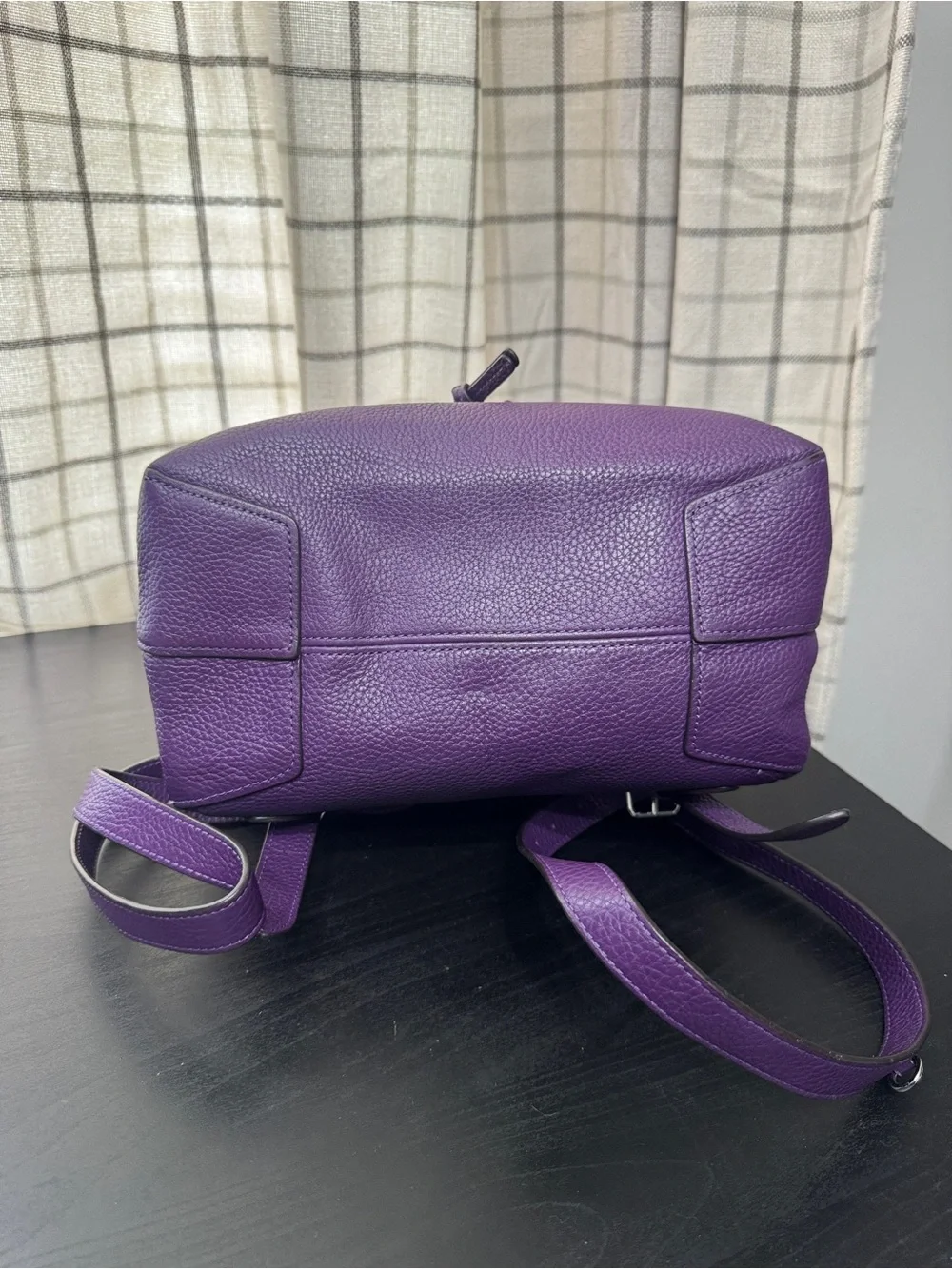 Coach Kleo Pebble Leather Mini Backpack Purple